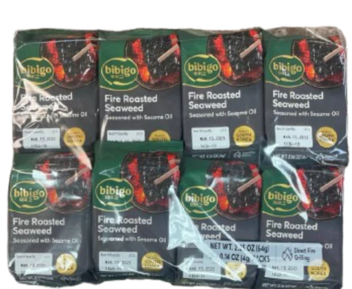 BBG FIRE ROASTED SEAWEED 16PK , CJ 비비고 직하구이김 16번들 4gx16pk