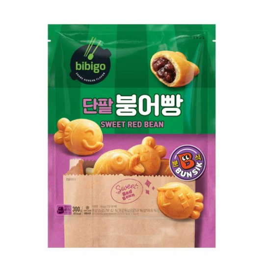 [Local Only] BBG FISH SHAPED WAFFLE REDBRAN 300g / 비비고 단팥붕어빵  300g