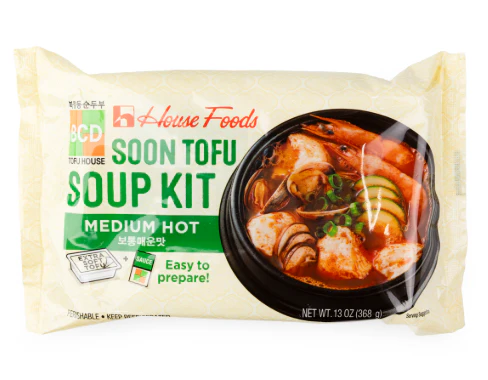 [Mega Fresh] BCD SOON TOFU MED HOT 13 oz , 북창동 순두부&소스(보통매운맛) 13 oz