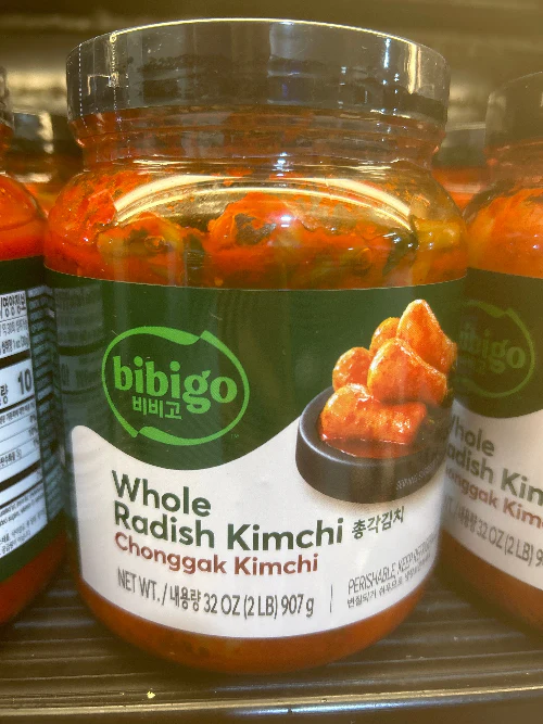 [Mega Fresh] BIBIGO WHOLE RADISH KIMCHI , 비비고 총각김치  907g