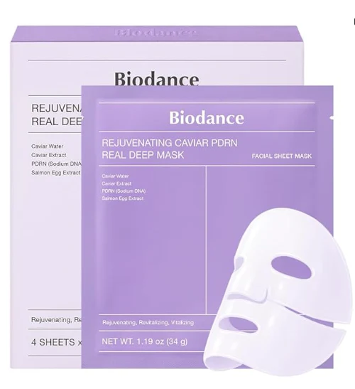 BIO CAVIAR PDRN MASK 4EA , Biodance 캐비어 PDRN 마스크팩 4입 34GX4 - Image 2