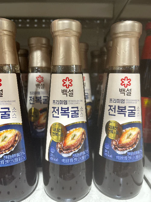 BEKSUL ABALONE  OYSTER SAUCE 350 , 백설 전복 굴소스 350g