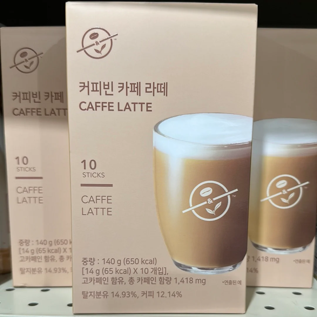 CAFFE LATTE COFFEE MIX / 커피빈 카페 라떼 14g X10 - Image 2