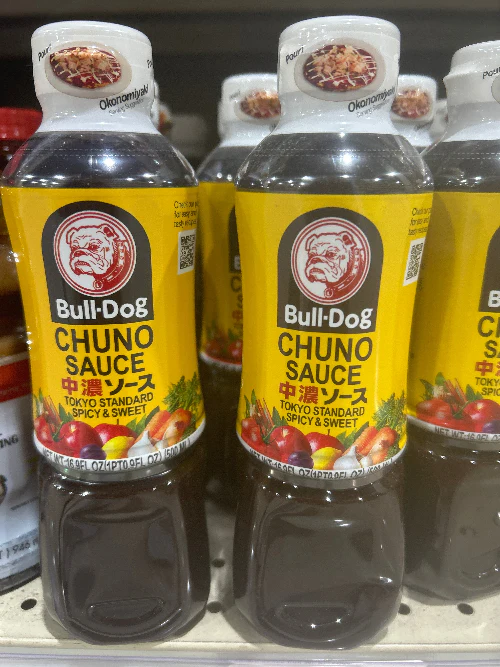 CHUNO SAUCE 500 ML BULLDOG , 불독 야채과일소스  500ML