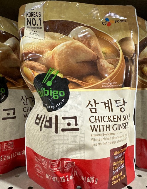 CJ GINSENG CHICKEN SOUP 800g  CJ 비비고 삼계탕  800g