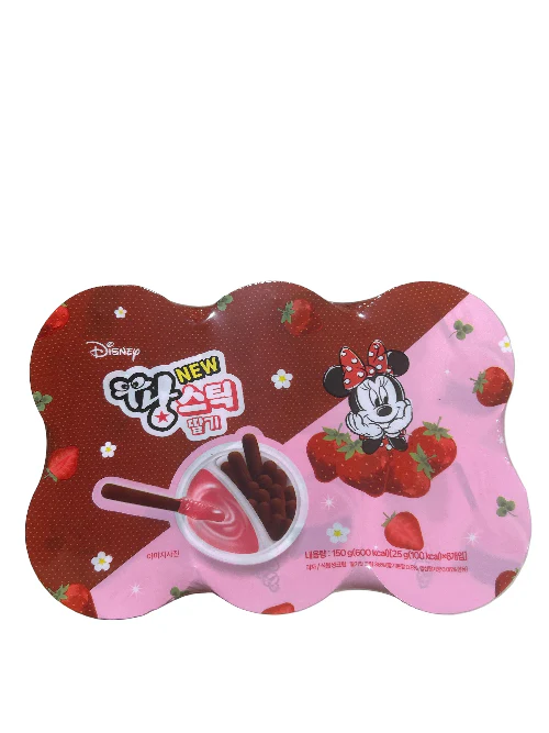 DISNEP PANG STICK STRABERRY 25gX6 ,팡스틱 딸기25gX6