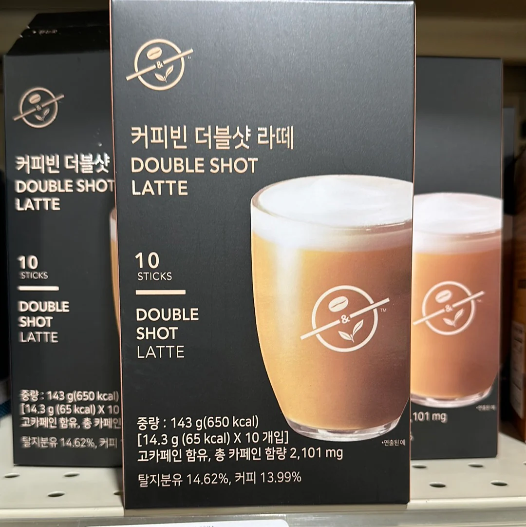 DOUBLE SHOT LATTE COFFEE MIX / 커피빈 더블샷 라떼  14.3gX10 - Image 2