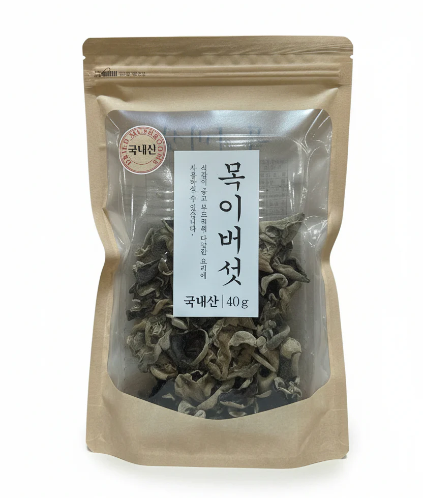 DRIED FRESH TREE EAR 60g , 목이버섯 , 40g