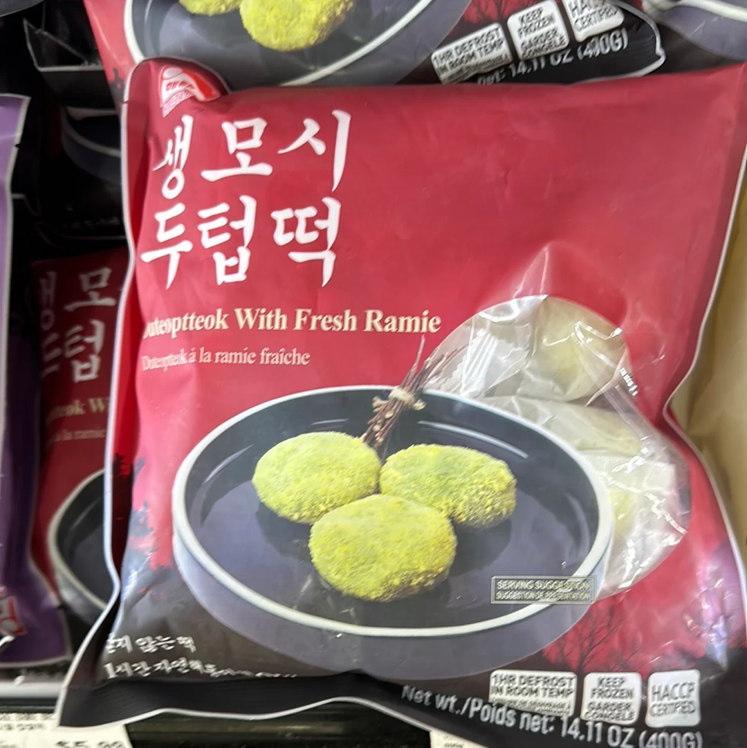 [Mega Fresh ] DUTEOPTTEOK W FRESH RAMIE HAET , 해태 생모시 두텁떡 400g