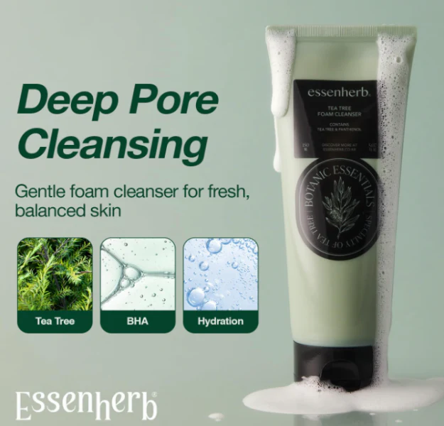 ESSEN TEATREE FOAM CLEANSER , 에센허브 티트리폼클렌저 , 150ml - Image 2