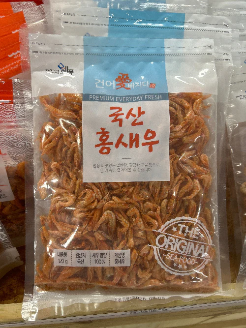 FREMIUM DRIED SHRIMP 120g , 해풍 국산 홍새우  120g