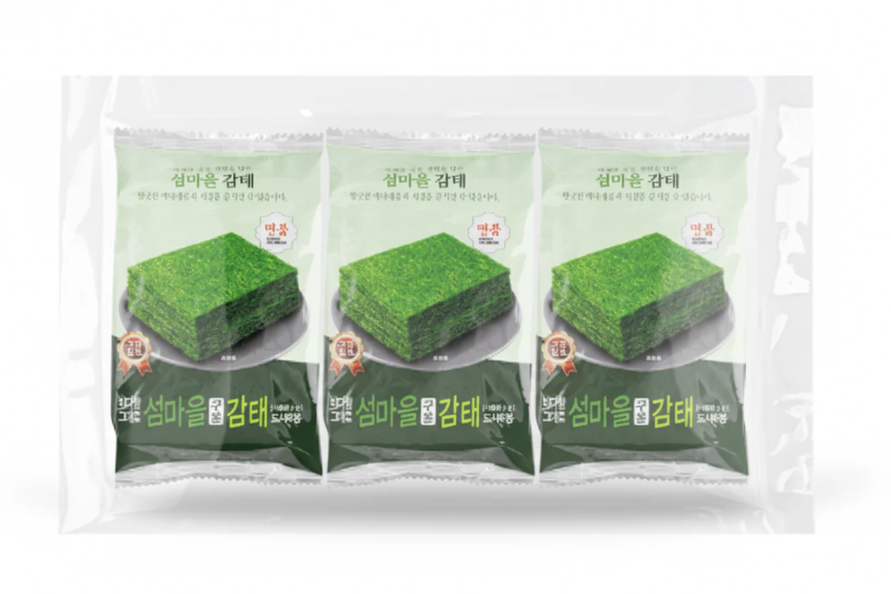 GAMTAE SEAWEED,섬마을 감태 4gX3