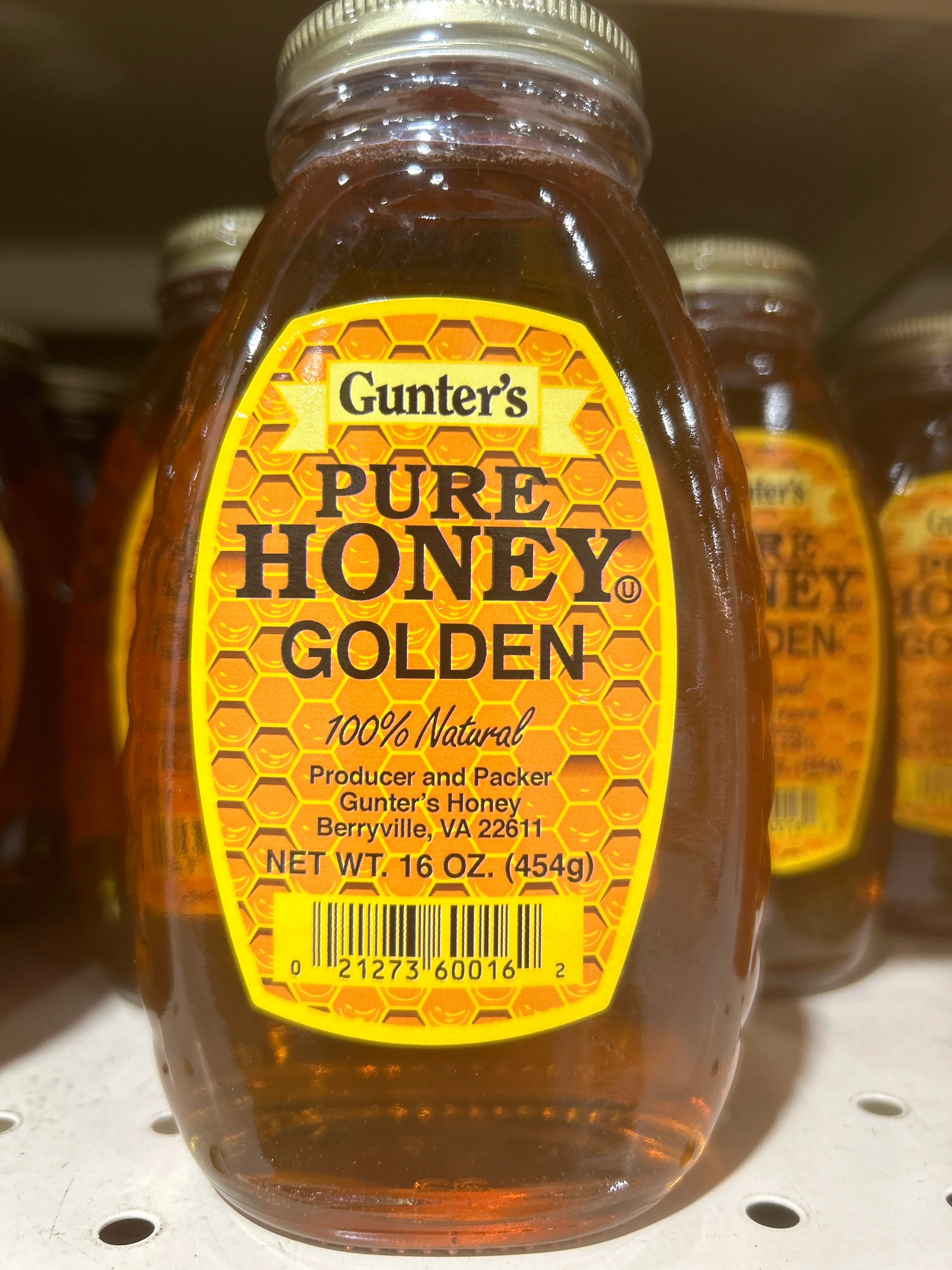 GUNTER'S PURE HONEY GOLDEN   16oz