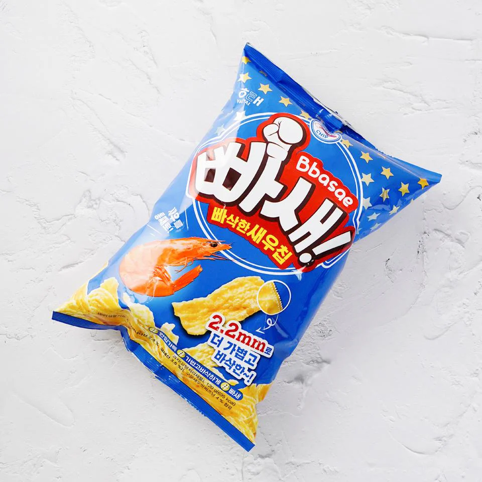 HAITAI PPAH SEH SHRIMP SNACK / 해태 빠새 빠삭한 새우칩  100g - Image 2