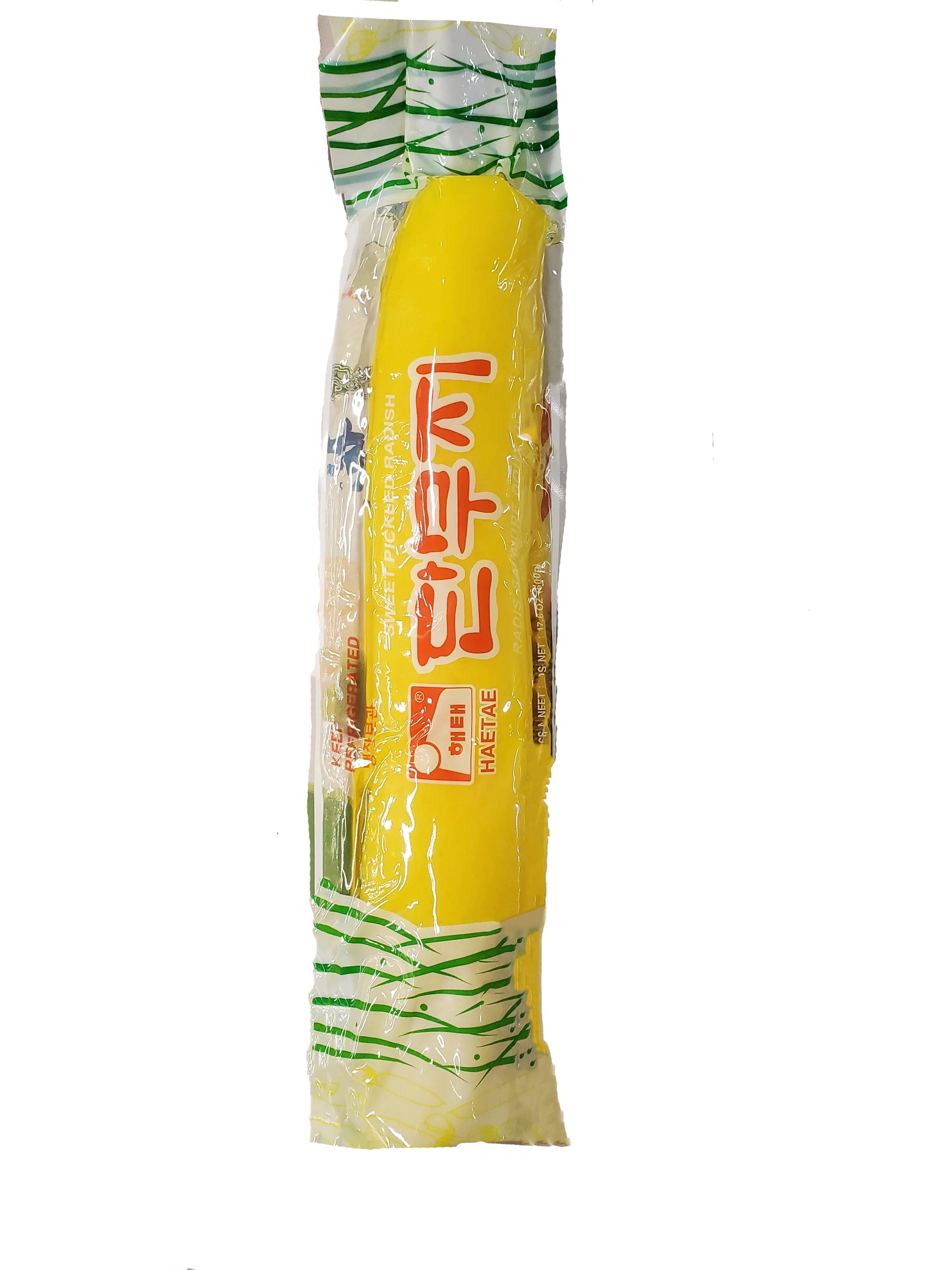 [Mega Fresh] HAITAI Sweet Pickled Radishwh 500g/해태 노랑 통단무지 500g