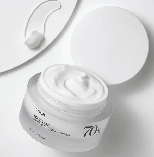 HEARTLEAF 70% INTENSE CALMING,ANUA 아누아 어성초 70 인텐스 카밍 크림 50ml - Image 2