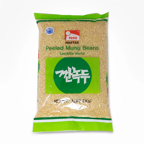 HT PEELED MUNG BEANS 4LB , 해태 깐녹두 4LB