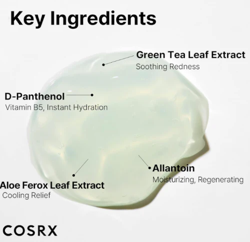 Hydrium Green Tea Aqua Soothin , COSRX 코스알엑스 하이드리움 그린티 아쿠아 수딩 젤 크림 50ml - Image 4