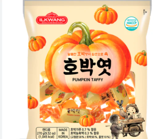 ILKWANG PUMPKIN TAFFY , 일광 호박엿 280g