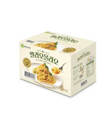 INSTANT NOODLE (AGLIO E OLIO) , 이가자연면 알리오 올리오  192.5G x6