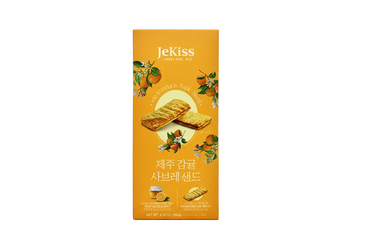 JEJU MANDARIN SABLE SAND , 제주감귤 사브레 샌드  180g