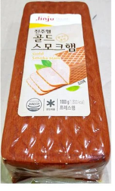 [Local Only] JINJUHAM FISH HAM 500g , 진주햄 골드 스모크햄 500g