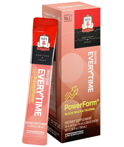 KGC Everytime PowerForm , 정관장 에브리타임 파워폼 (0.33 fl oz, 10 Sticks ) 100ml - Image 2