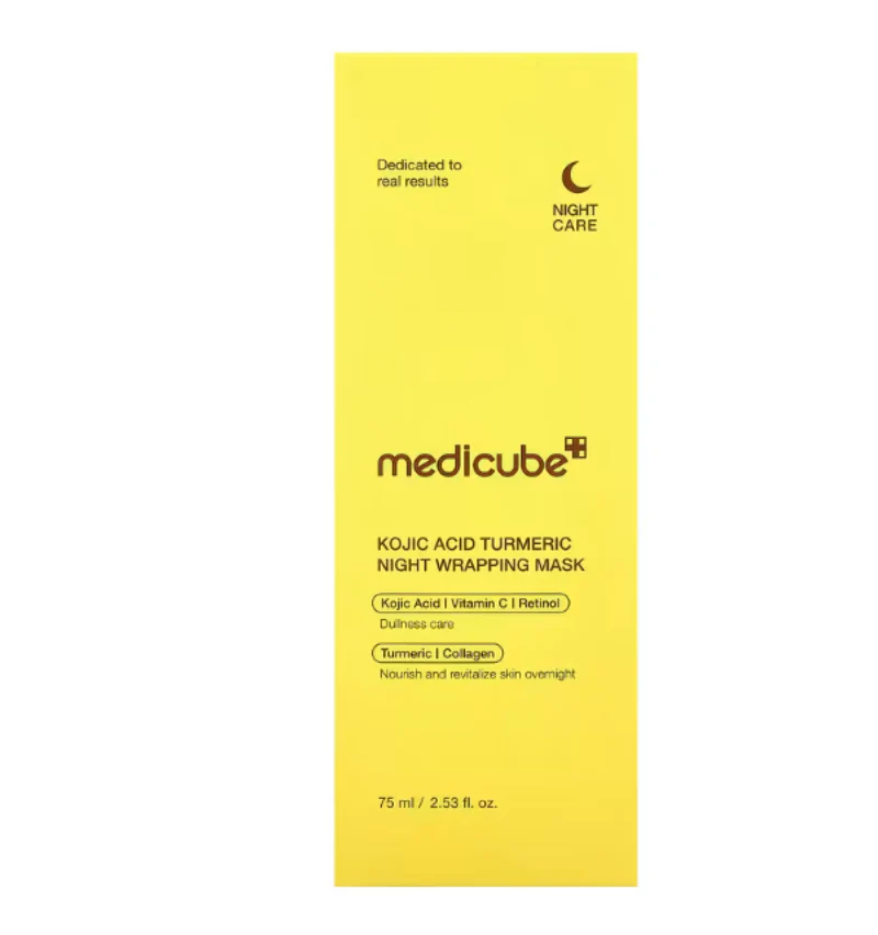 [Medicube] KOJIC ACID TURMERIC NIGHT WRAPPING MASK  75ml,코직산 터머릭 나이트 래핑 마스크 75ml - Image 2