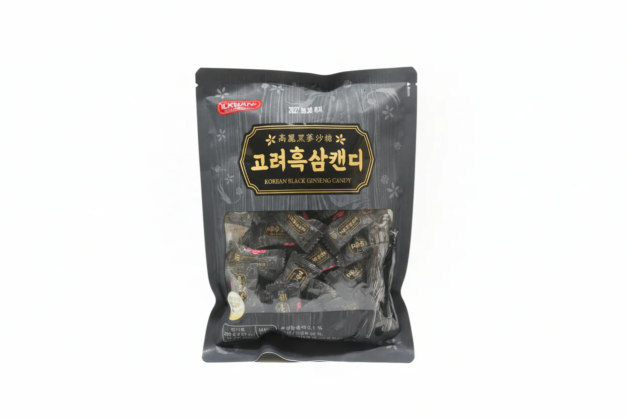 KOREAN BLACK GINSENG CANDY , 일광 고려흑삼 캔디  280g