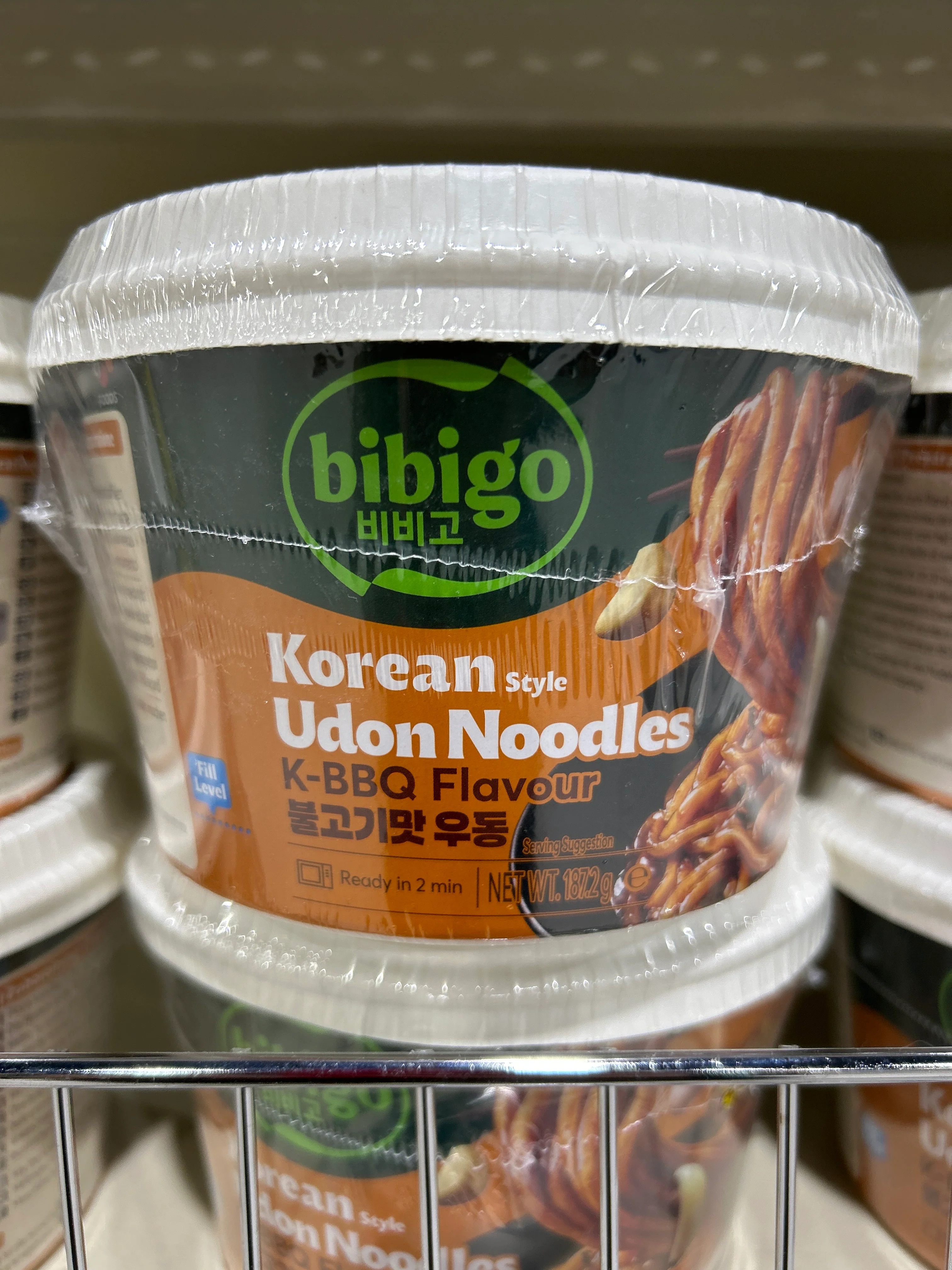 KOREAN STYLE UDON NOODLES , K-우동컵면 불고기맛 , 187.2g