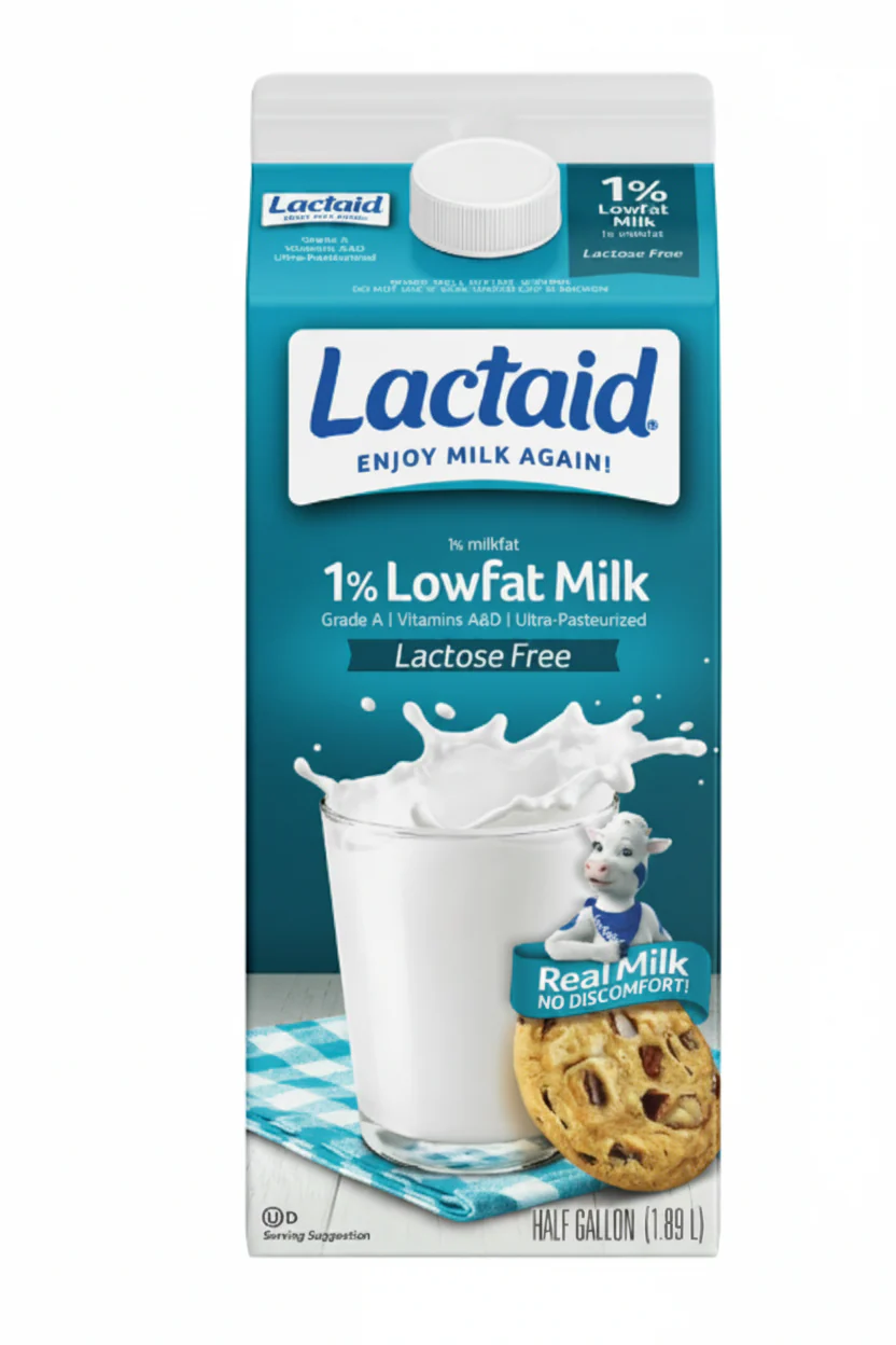 [Local oOnly] Lactaid Lactose Free 1% low fa , 락테이드 1% 저지방 우유 , 0.5GAL