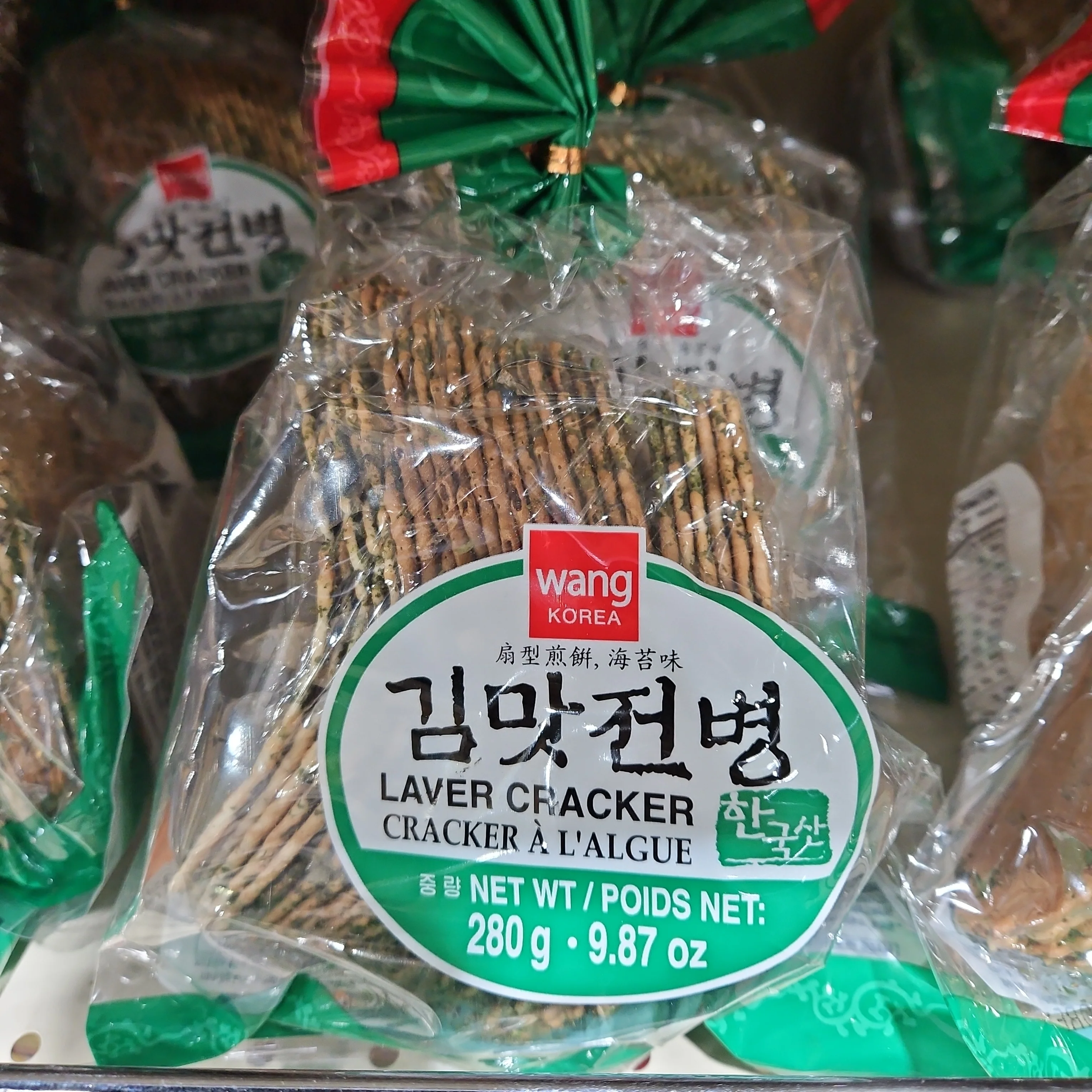 Laver Flavor Cracker 9.87oz , 왕 김맛 전병 280g