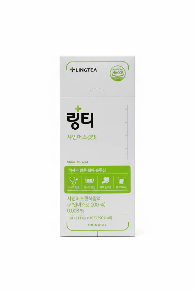 Lingtea Original Shine Muscat , 링티 오리지널 샤인머스캣맛 , 11.6g*10 (Free exclusive square bottle with the purchase of 2 items.)