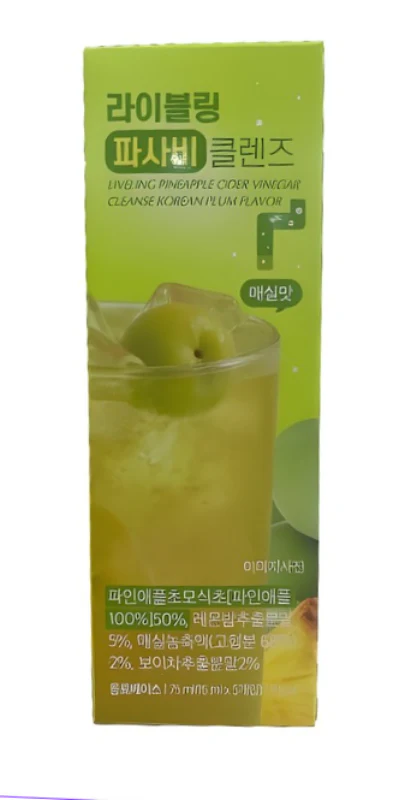 Liveling Plum , 라이블링 애사비 클렌즈 매실 , 15g*5ea