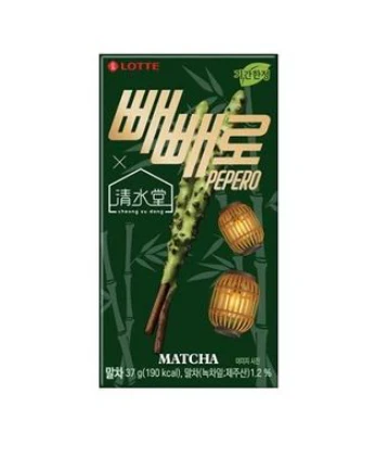 LOTTE MATCHA PEPERO , 롯데 말차 빼빼로  32g (exp 4/6/26)