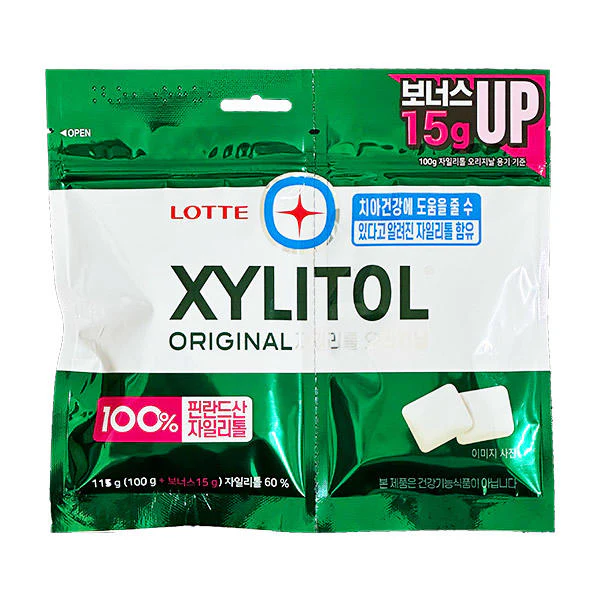 LOTTE XYLITOL GUM REFILL115g X2 / 롯데 자일리톨 껌 (리필) 115g