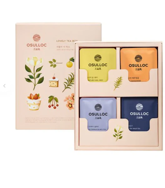 LOVELY TEA GIFT BOX_12PCS , 오설록 러블리 티박스 4종  19.8g