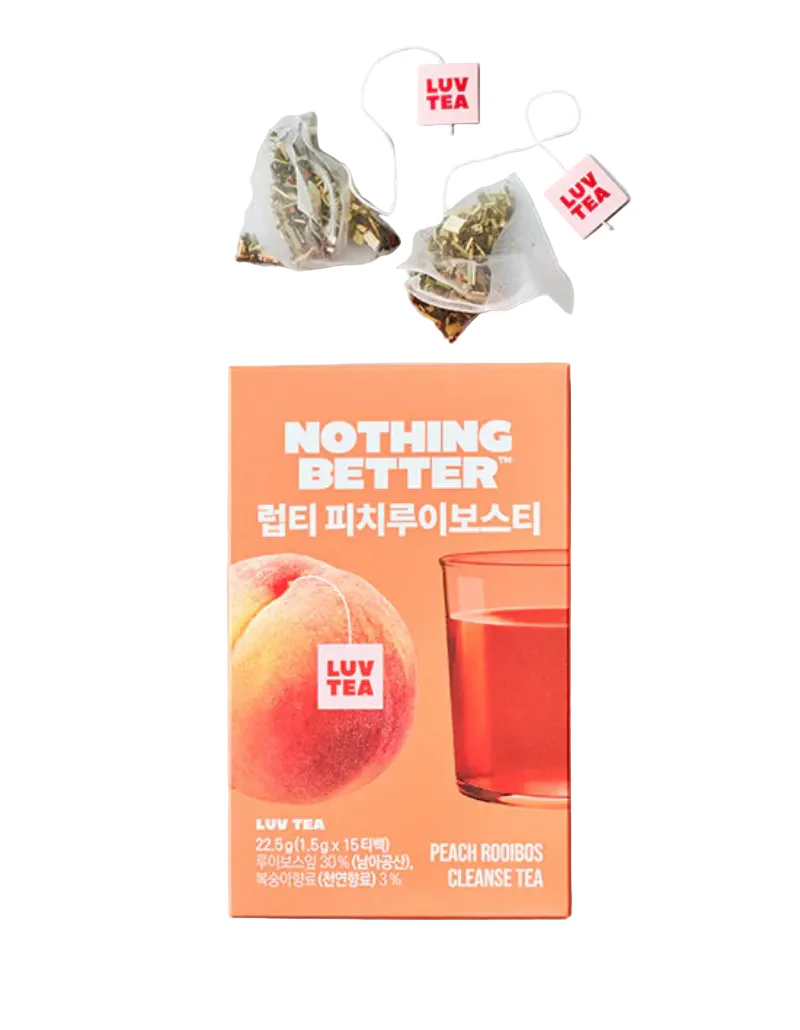 Luv tea Peach rooibos tea , 럽티 피치루이보스티 , 1.5g*15ea