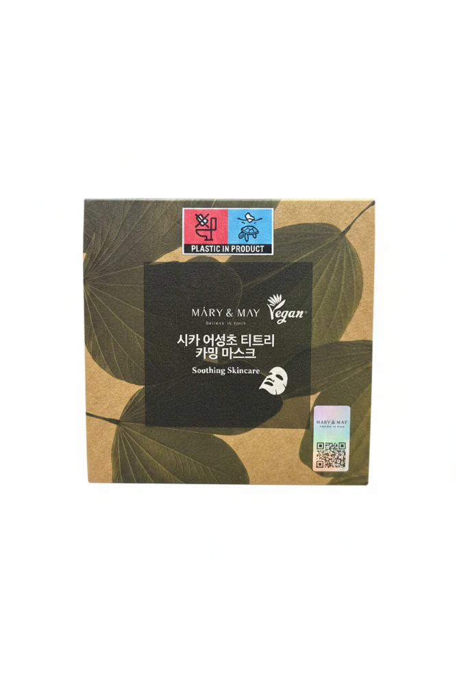 M&M CICA Houttuynia Mask , [M&M] 시카 어성초 티트리 카밍 마스크팩 , 30매/400g
