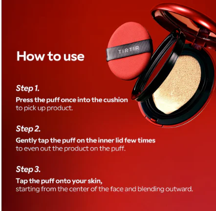TIRTIR Mask Fit Red Cushion 24W Soft Beige , TIRTIR 티르티르 마스크 핏 레드 쿠션 24W 소프트베이지 , - Image 3