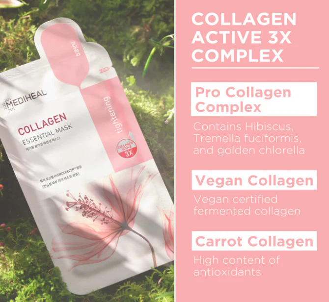 Mediheal Collagen Mask,Mediheal 메디힐 콜라겐 마스크팩 4EA - Image 5