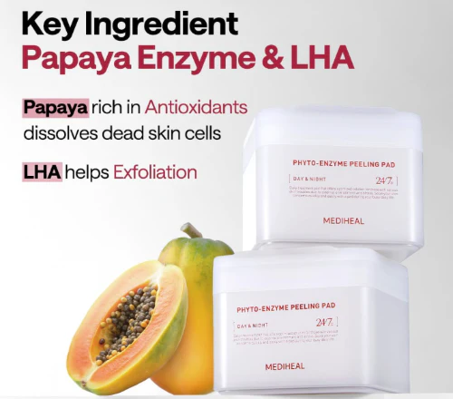 Mediheal Phyto Peeling Pad , 메디힐 도자기피부 엔자임 각질 패드 , EA - Image 4
