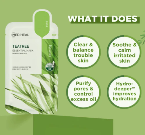 Mediheal Teatree Mask,Mediheal 메디힐 티트리 마스크팩 4ea - Image 3