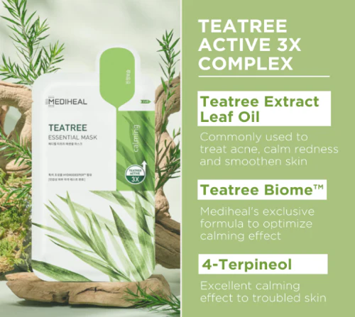 Mediheal Teatree Mask,Mediheal 메디힐 티트리 마스크팩 4ea - Image 4