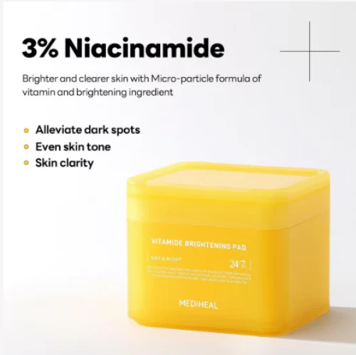 The Mediheal Vitamide Brightening Pad ,메디힐 유리알피부 비타 브라이트닝 패드 - Image 2