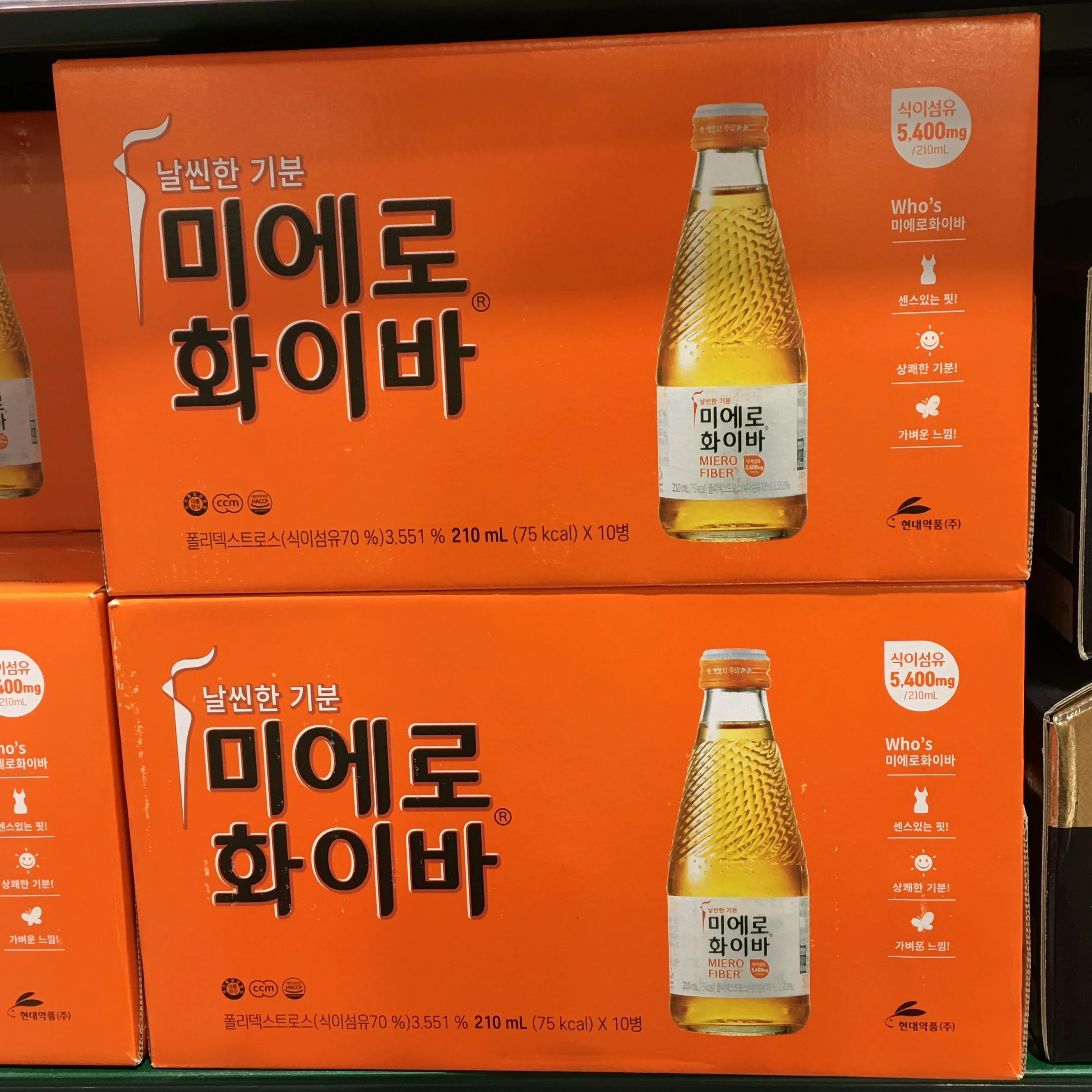 MIERO FIBER , 미에로 화이바 , 210ml * 10