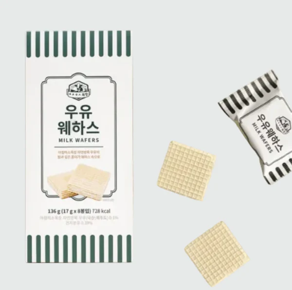 MILK WAFERS 9.84oz , 아침미소 목장웨하스 279g