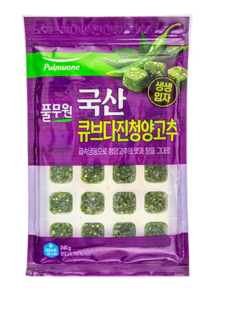 [Local Only] MINCED CATENNE PEPPER CUBE , 국산 다진 청양고추 큐브 240g