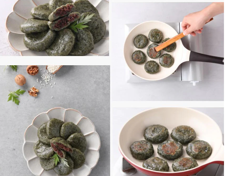 [Local Only ] Mugwort & sticky rice cake , 참쑥밥알 찹쌀떡 500g - Image 2