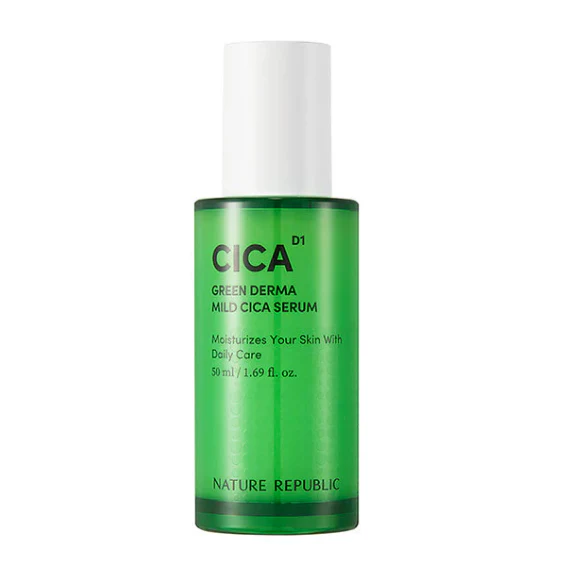 NR GREEN DERMA MILD CICA SERUM ,네이처리퍼블릭의 그린더마 마일드 시카 세럼 50ML - Image 2
